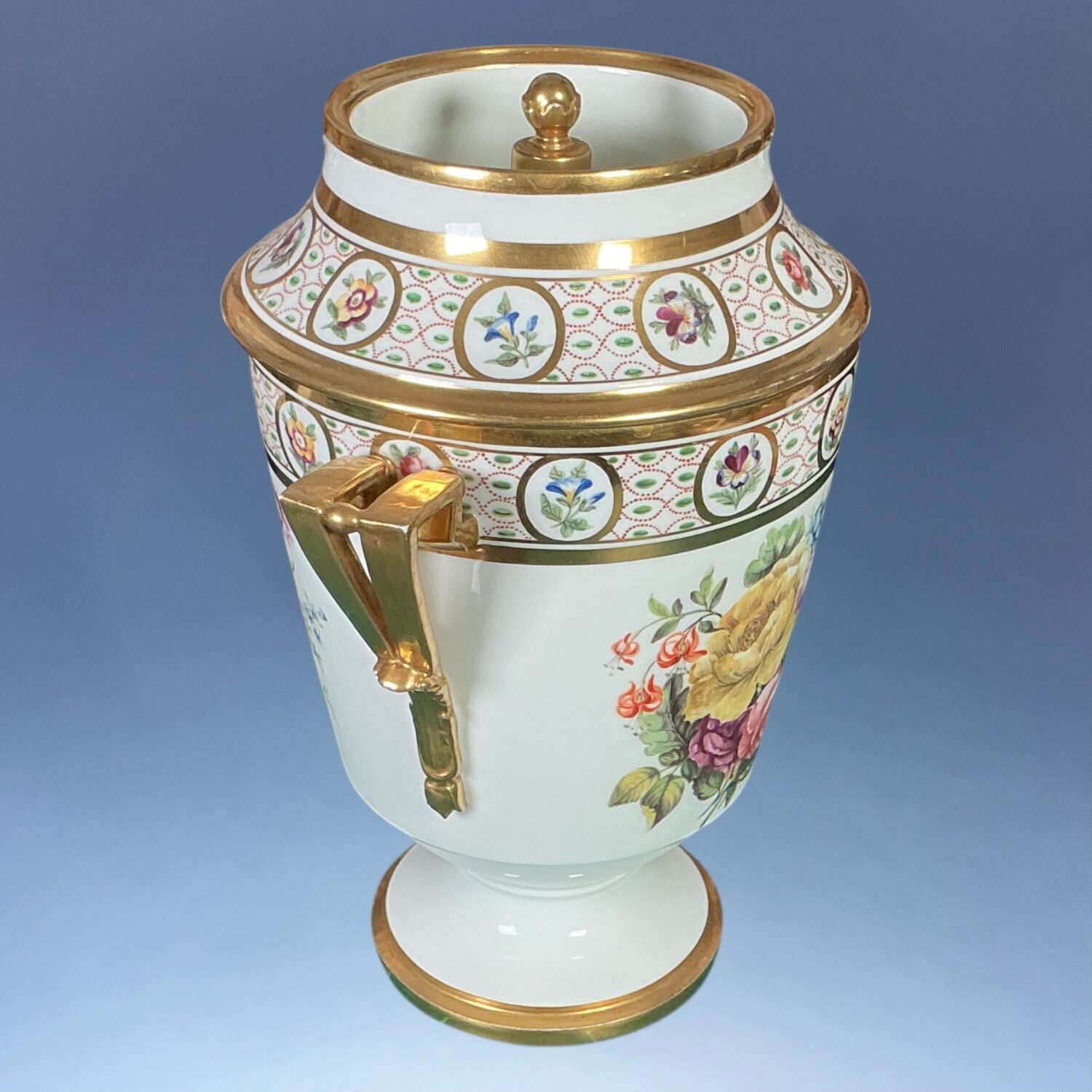 C19th Paris Porcelain Ice Pail & Cover c.1830 - Image 5