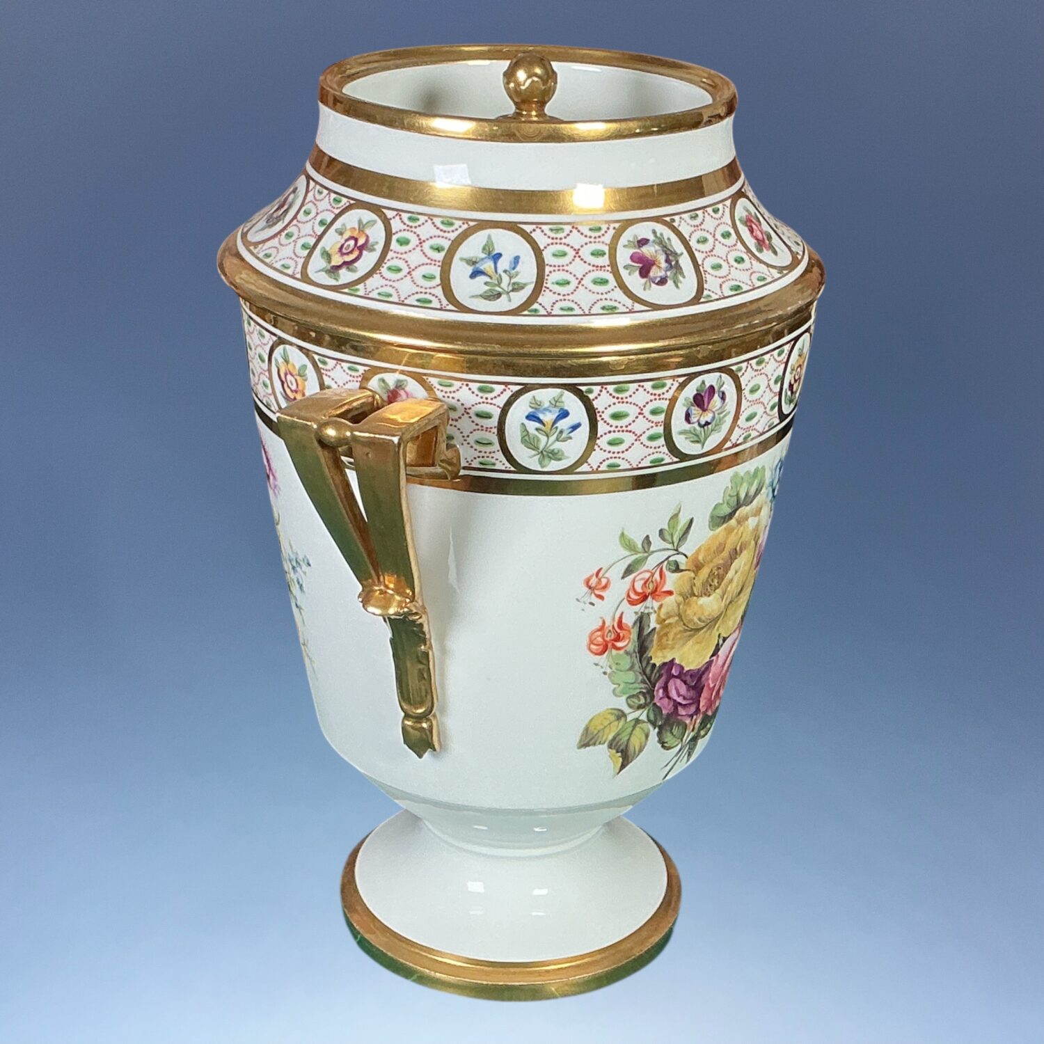 C19th Paris Porcelain Ice Pail & Cover c.1830 - Image 6