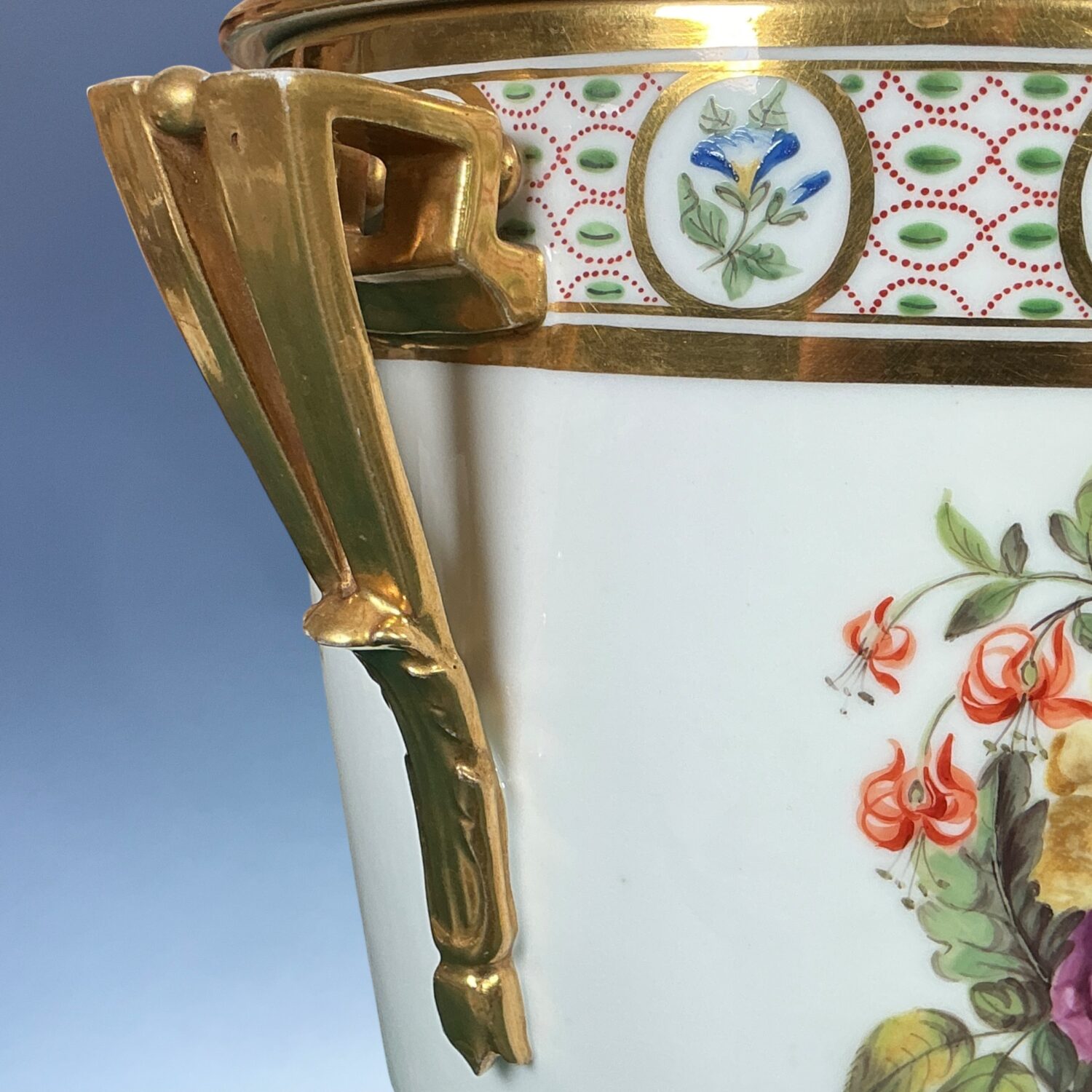 C19th Paris Porcelain Ice Pail & Cover c.1830 - Image 8