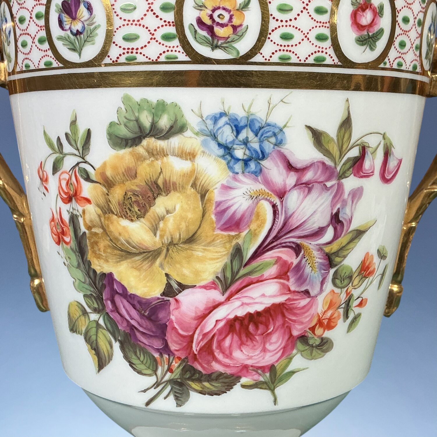 C19th Paris Porcelain Ice Pail & Cover c.1830 - Image 9