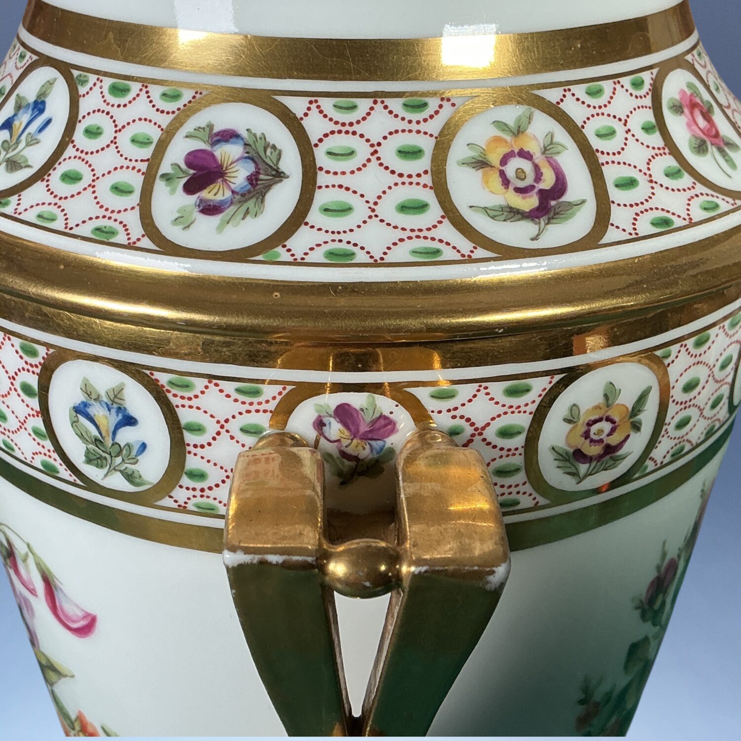 C19th Paris Porcelain Ice Pail & Cover c.1830 - Image 10