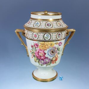 C19th Paris Porcelain Ice Pail & Cover c.1830