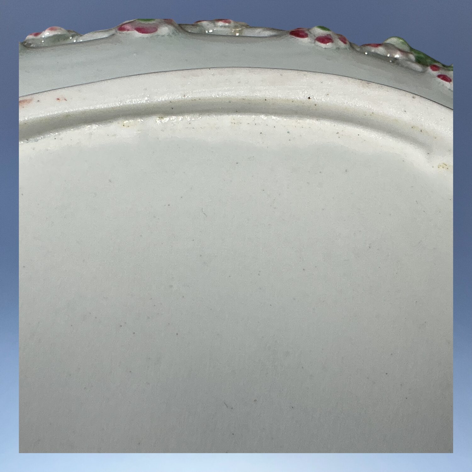 C18th Worcester Porcelain Oval basket - Image 13