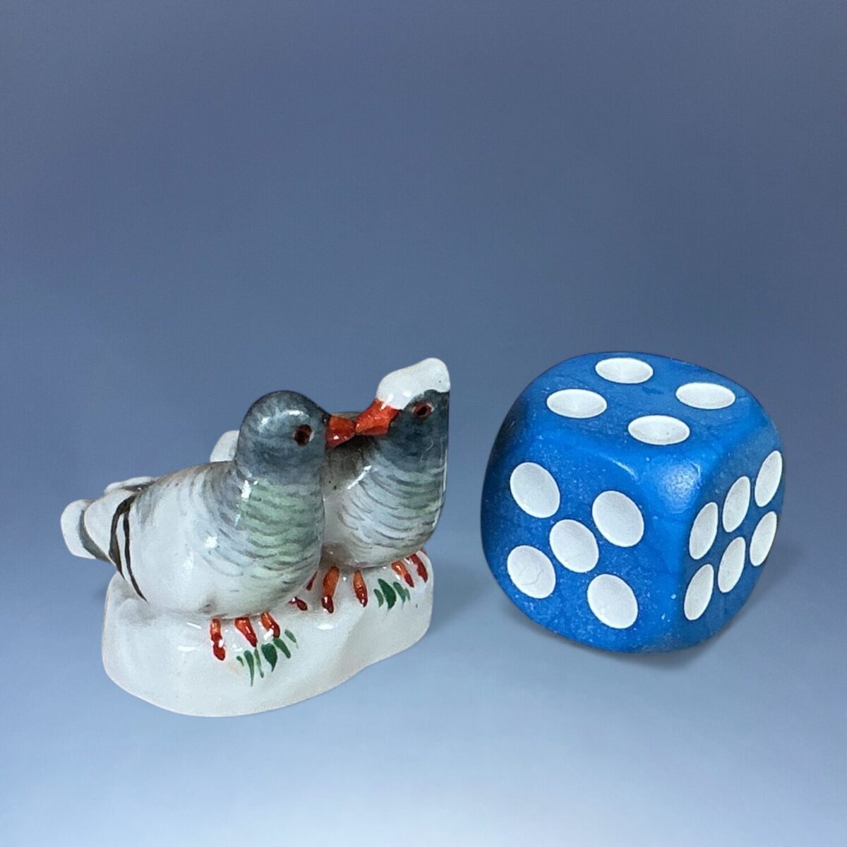 Meissen Porcelain Miniature – Pair of Doves
