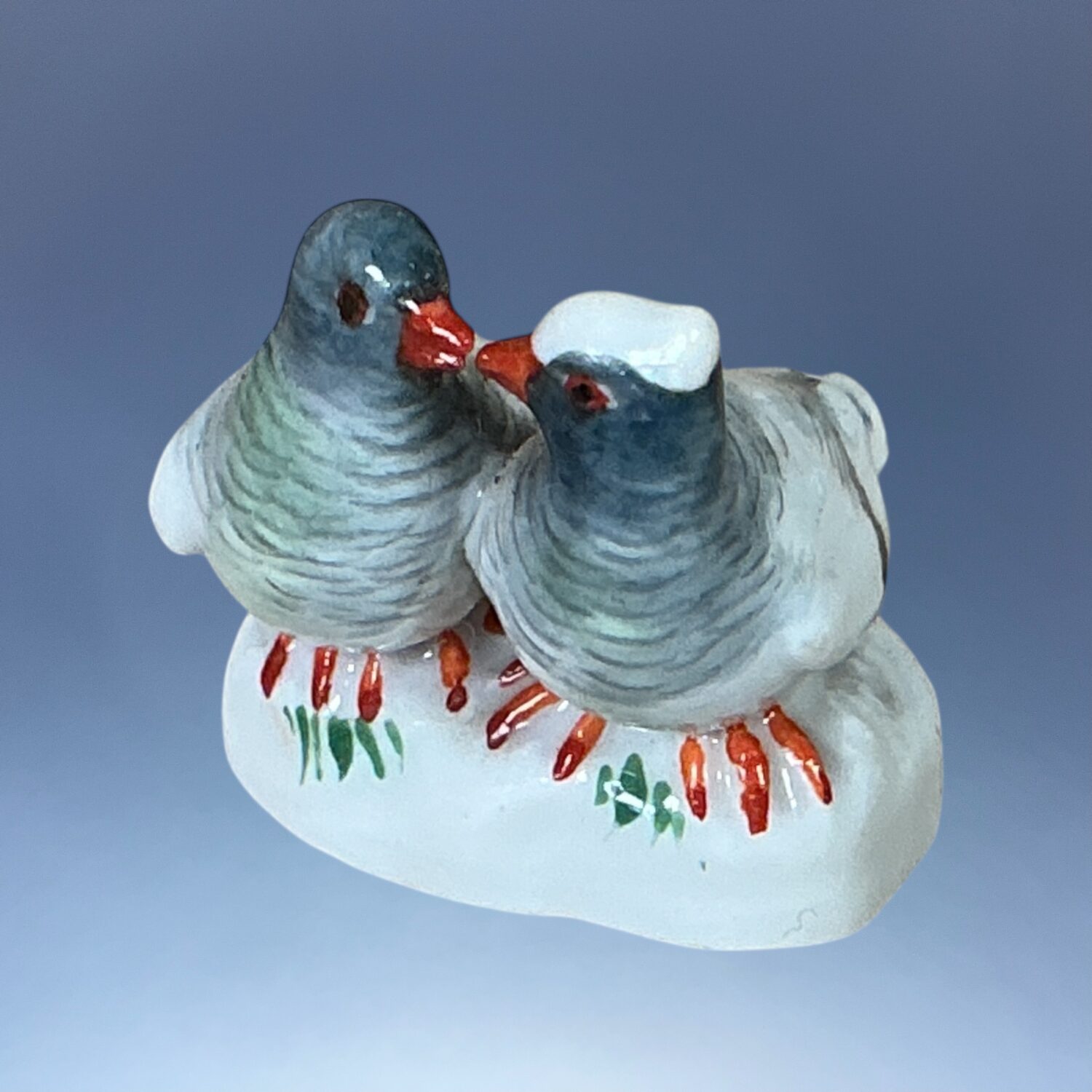 Meissen Porcelain Miniature - Pair of Doves - Image 3