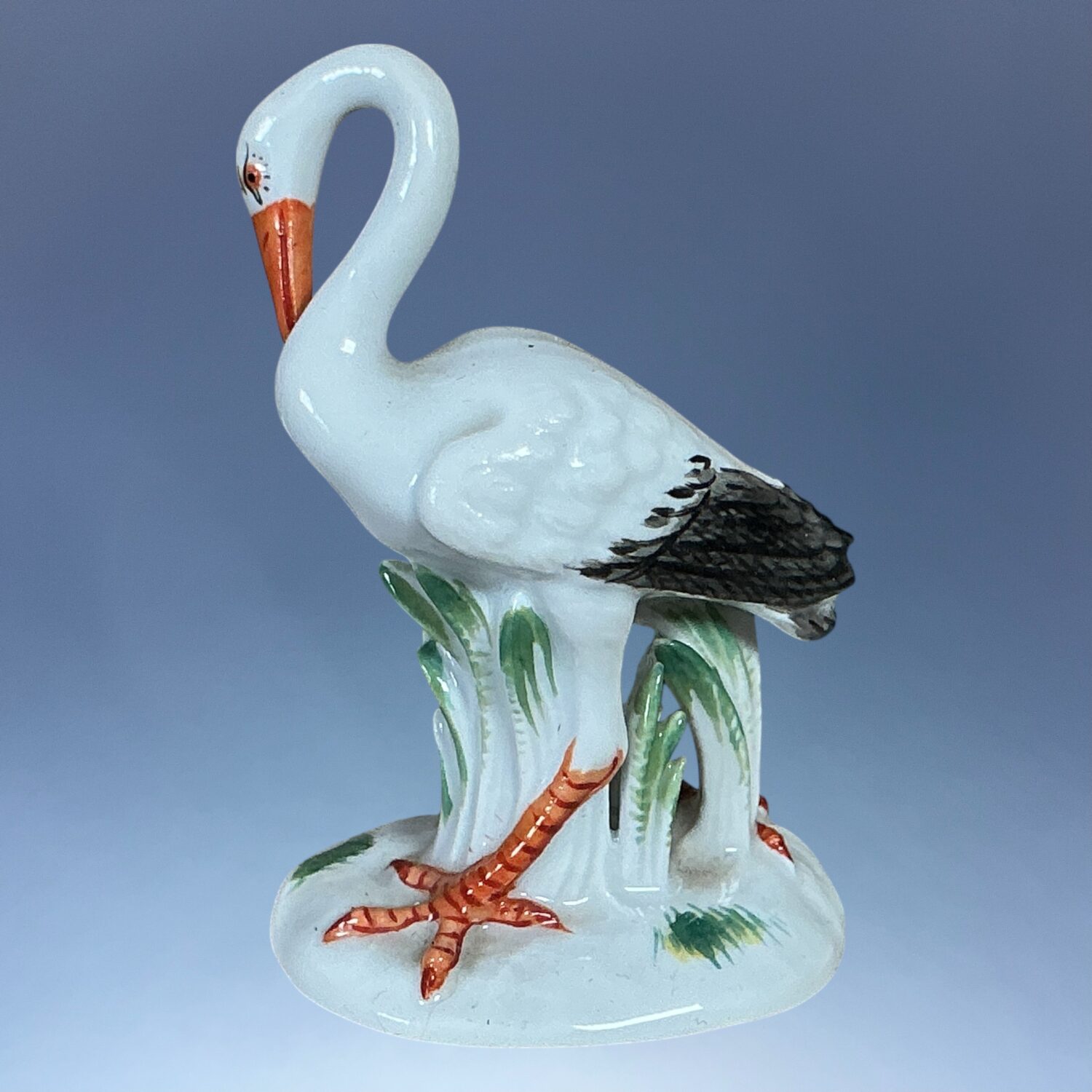 Meissen Porcelain Miniature - Stork. - Image 3