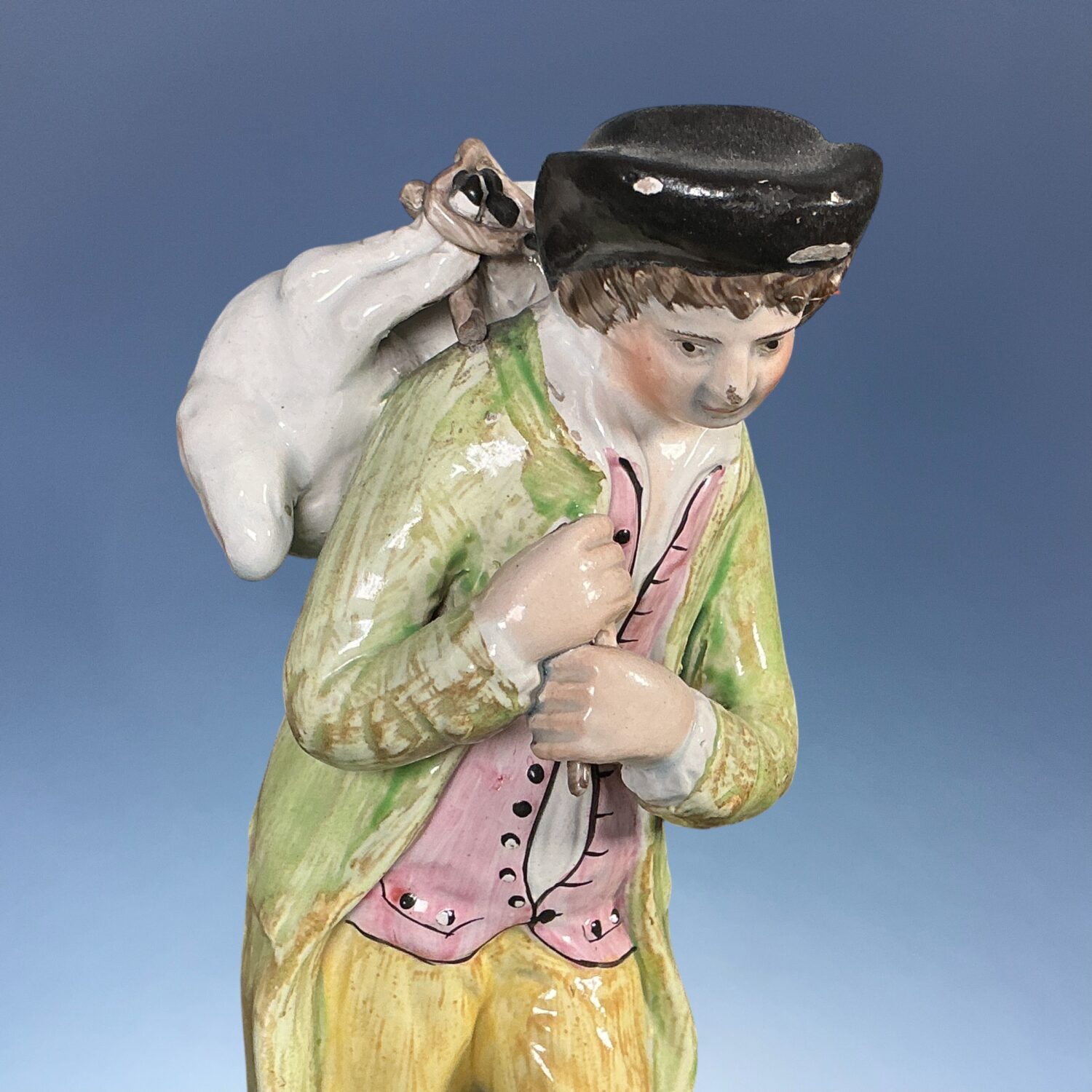 Staffordshire Pearlware Figure of The Lost Sheep. - Image 4