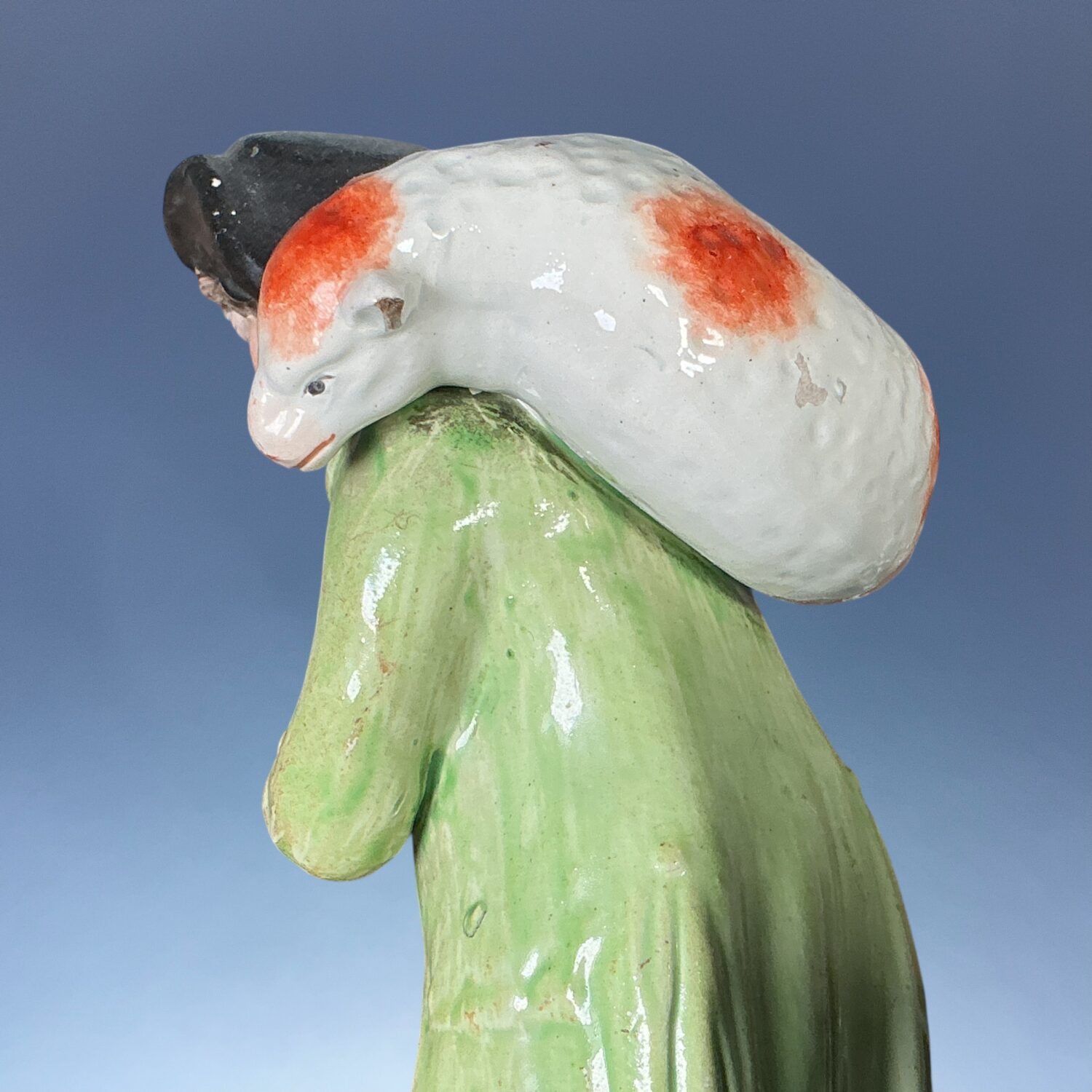 Staffordshire Pearlware Figure of The Lost Sheep. - Image 5