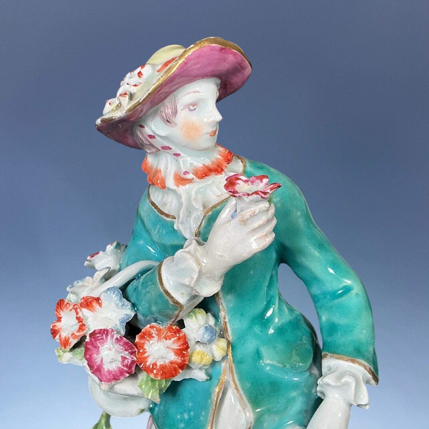 C18th Bow Porcelain Figure of a Flower Girl, c1765 - Image 2