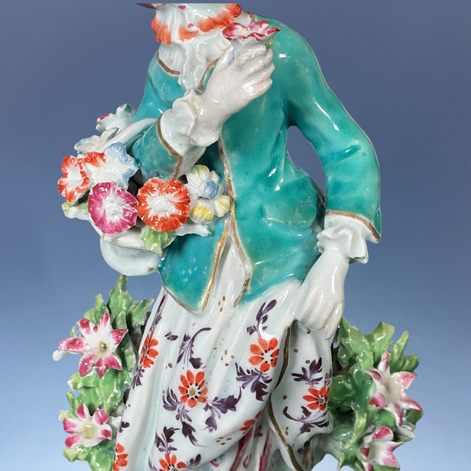 C18th Bow Porcelain Figure of a Flower Girl, c1765 - Image 5