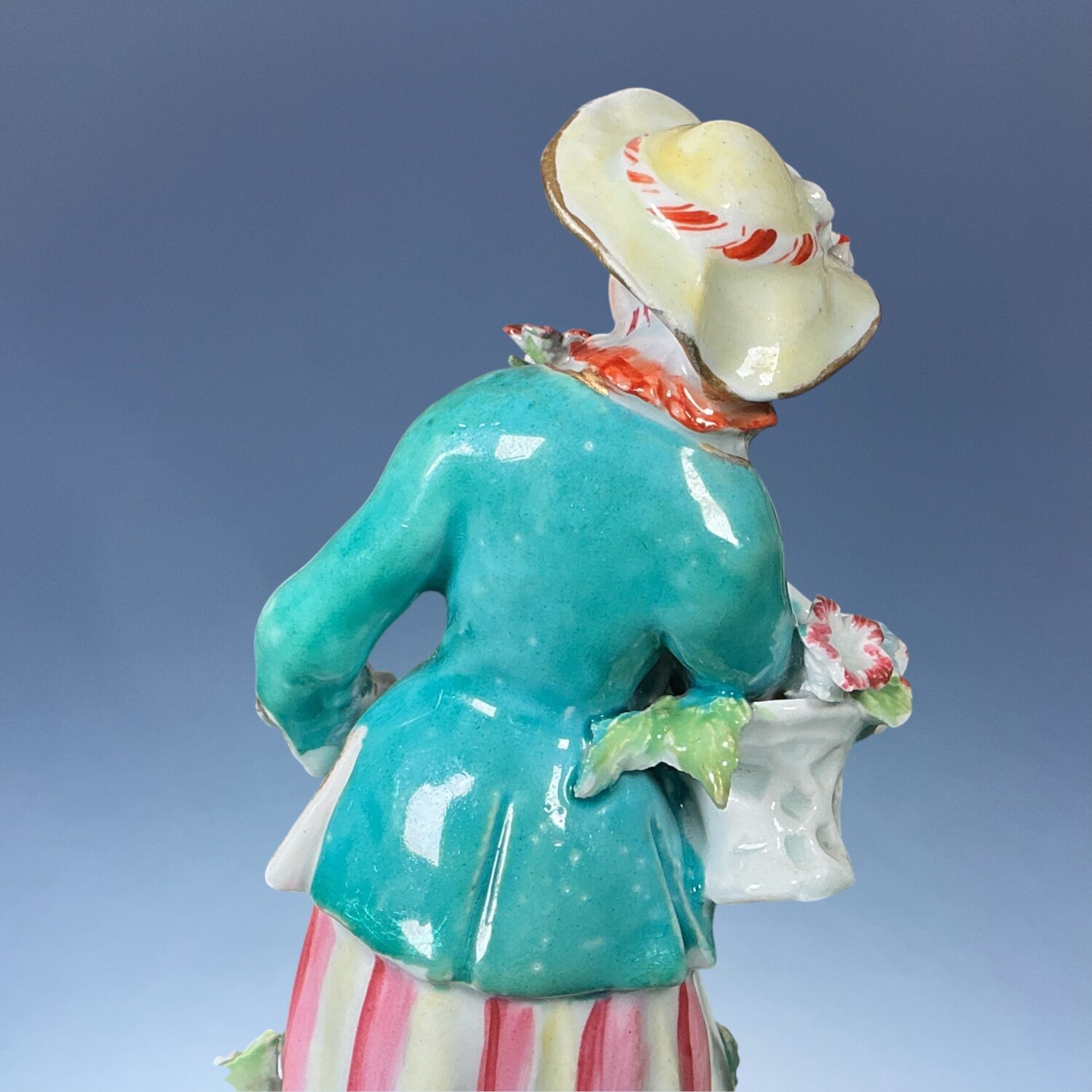C18th Bow Porcelain Figure of a Flower Girl, c1765 - Image 3