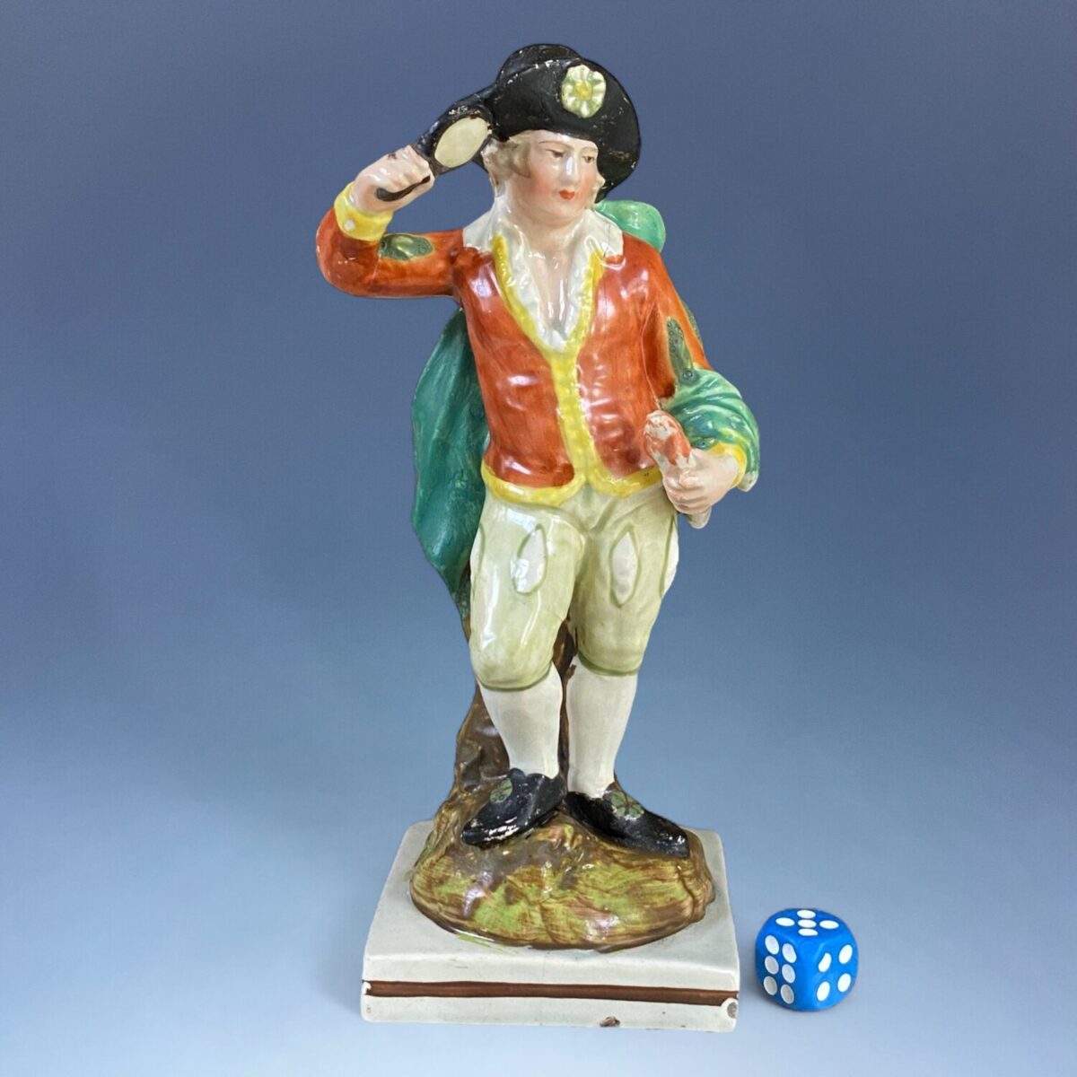 Staffordshire Pottery Figure Emblematic of Fire  (a)