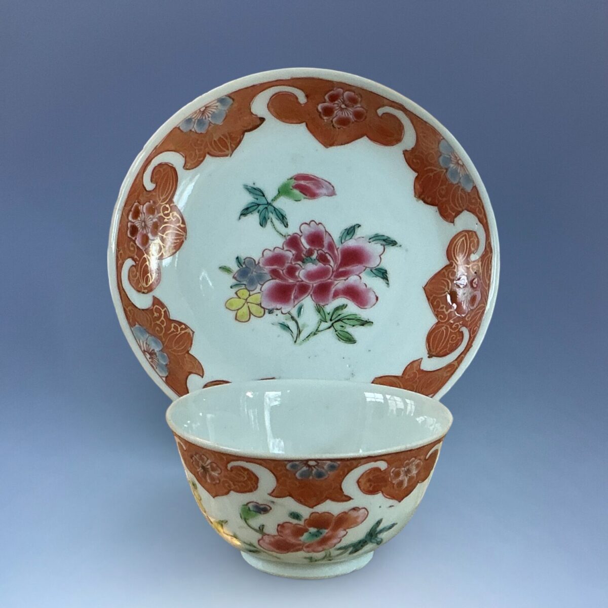 Chinese Export – Qianlong – Tea Bowl & Saucer