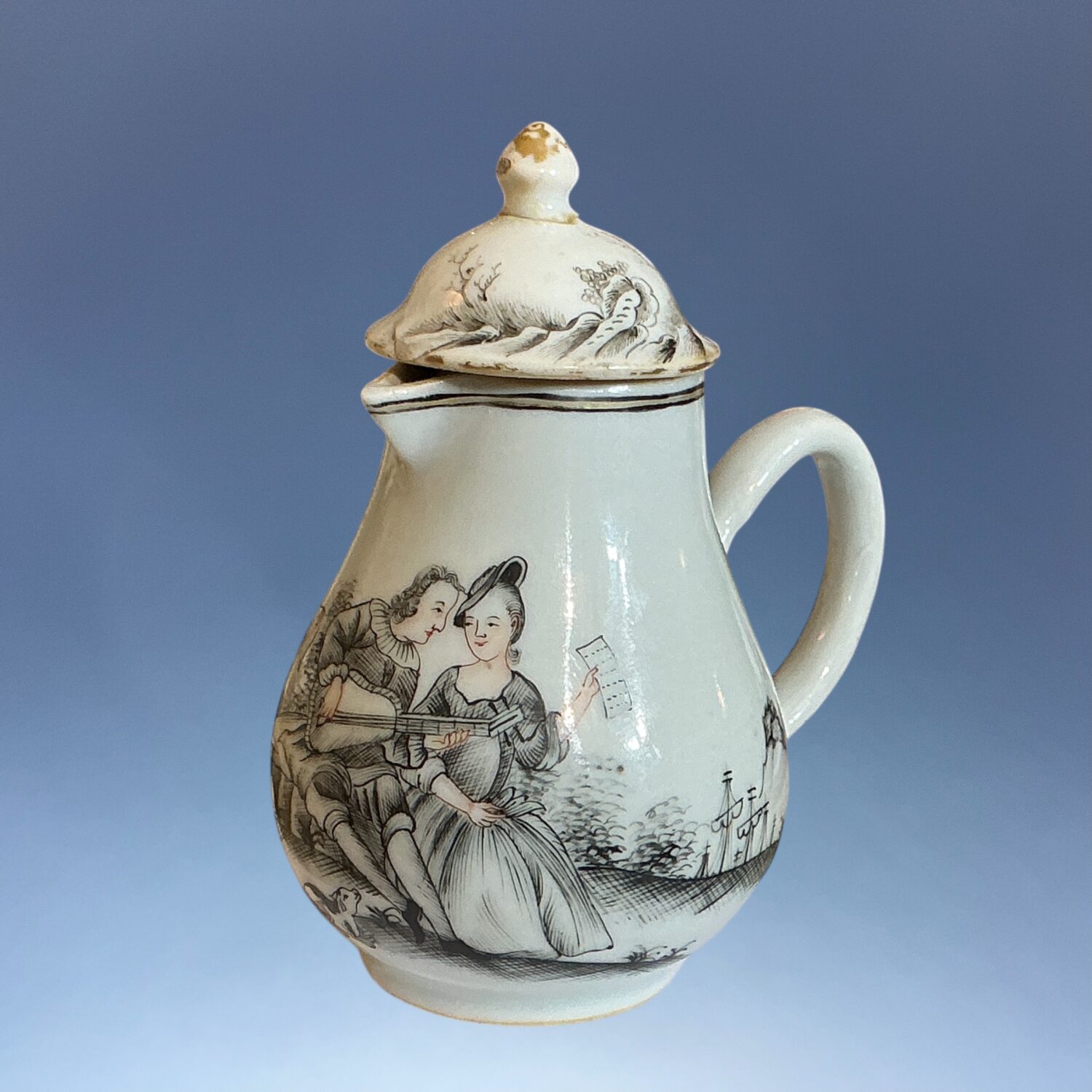 Chinese Export Porcelain - European Figure Decorated Cream Jug. - Image 3
