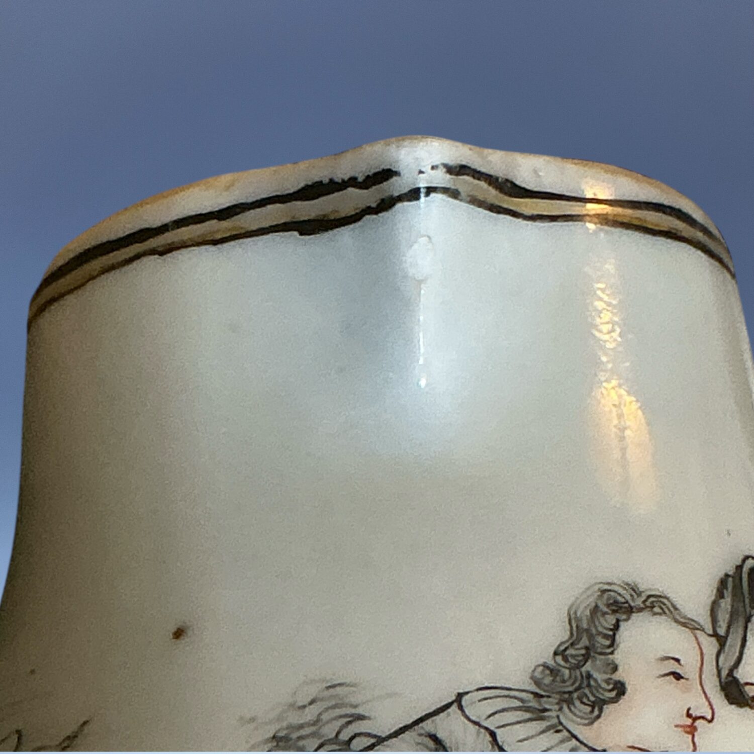 Chinese Export Porcelain - European Figure Decorated Cream Jug. - Image 2