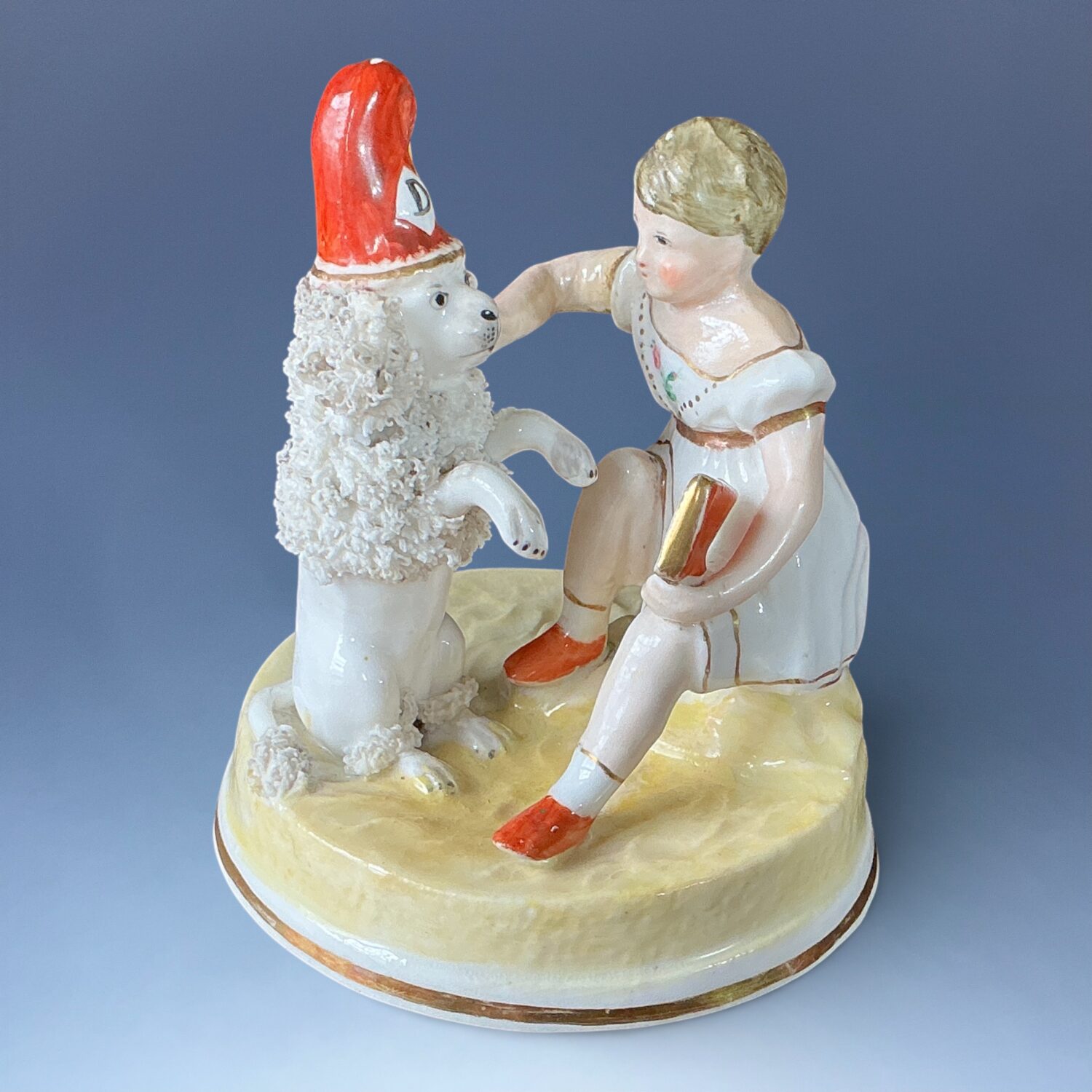 Staffordshire - Samuel Alcock - ‘Dunce’ Poodle Group.