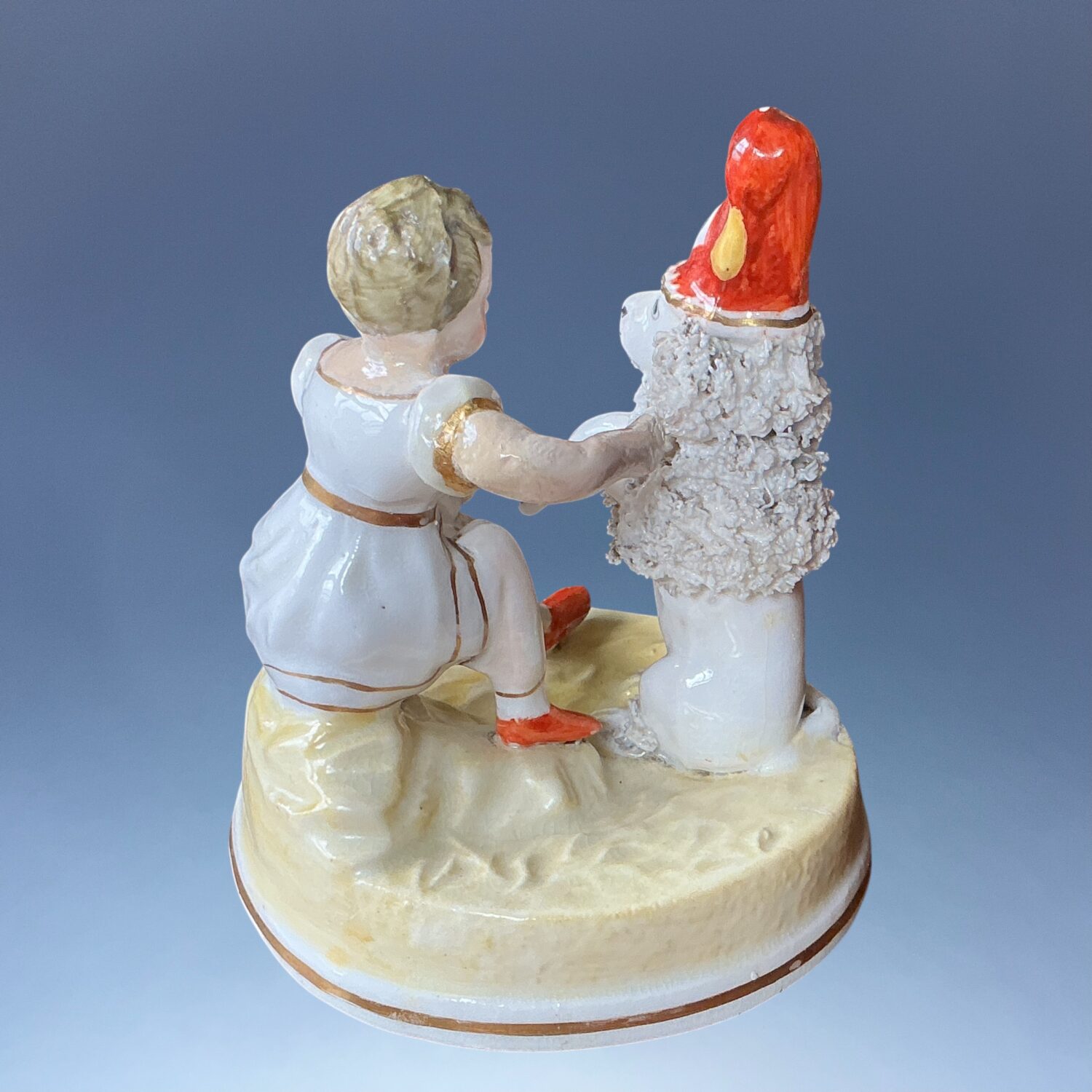 Staffordshire - Samuel Alcock - ‘Dunce’ Poodle Group. - Image 2