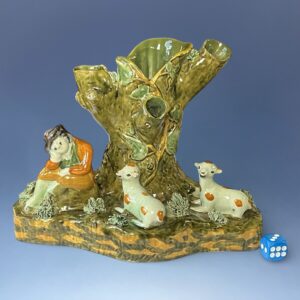 Pratt Ware Spill Holder with  Shepherd & Sheep