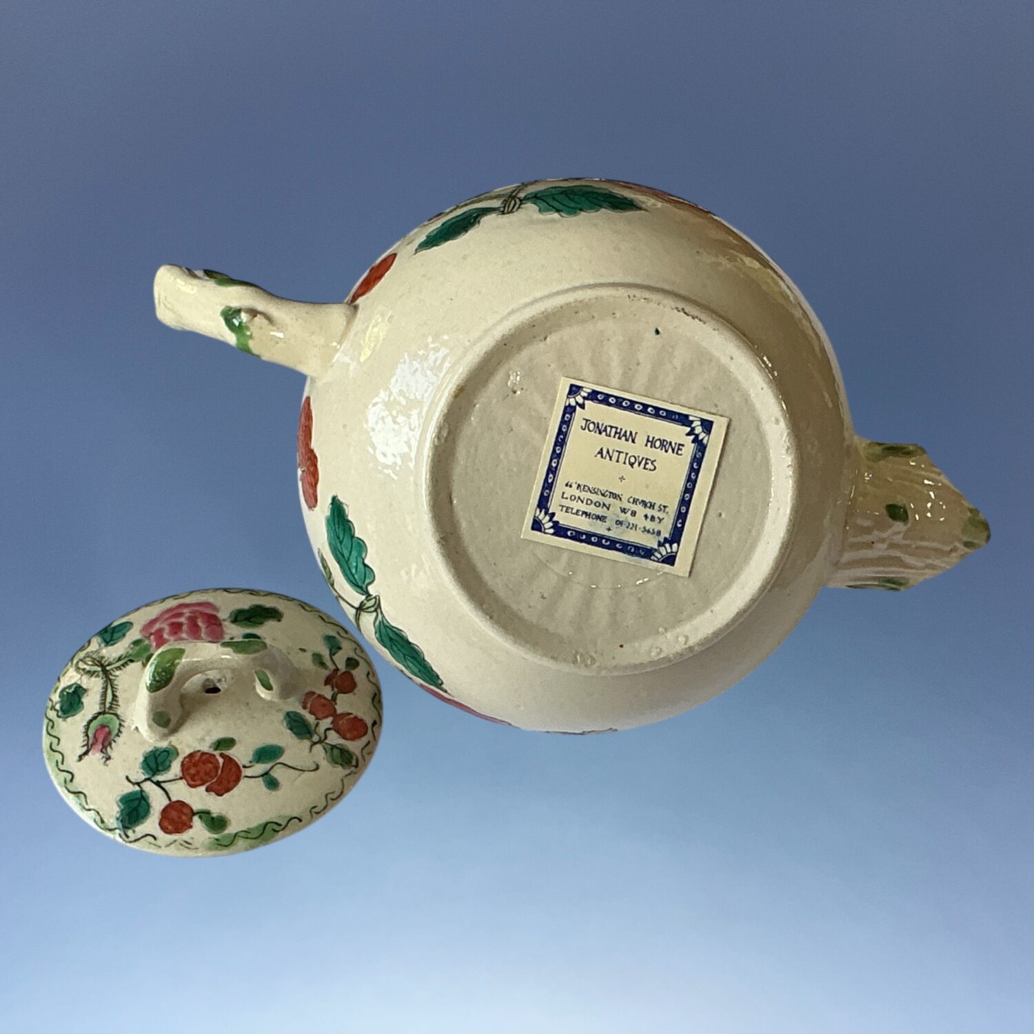 C18th Staffordshire Saltglaze Teapot. - Image 9