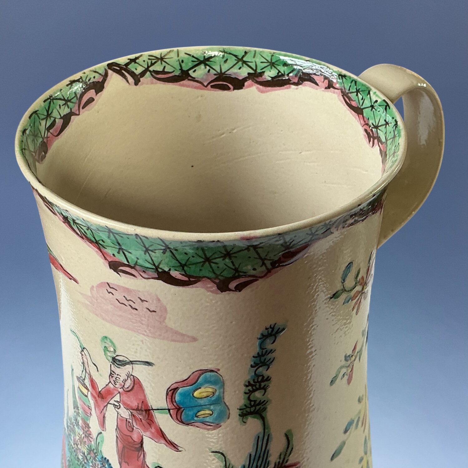 C18th Staffordshire Saltglaze Stoneware Tankard - Image 3