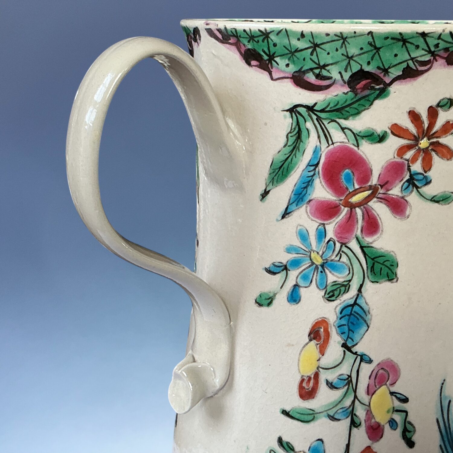 C18th Staffordshire Saltglaze Stoneware Tankard - Image 6