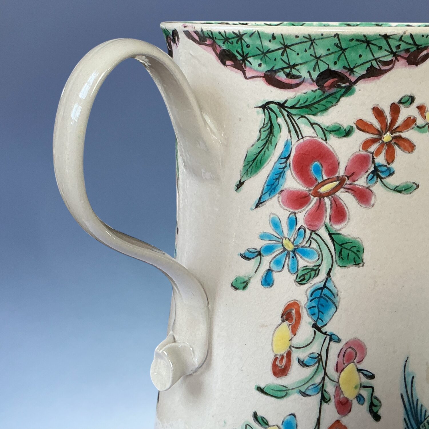 C18th Staffordshire Saltglaze Stoneware Tankard - Image 7