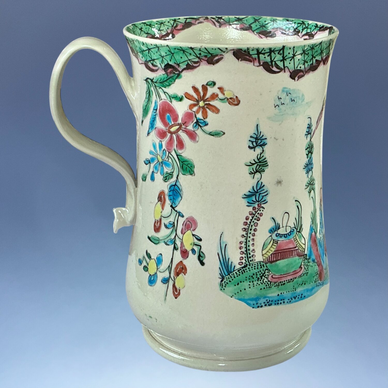C18th Staffordshire Saltglaze Stoneware Tankard - Image 11