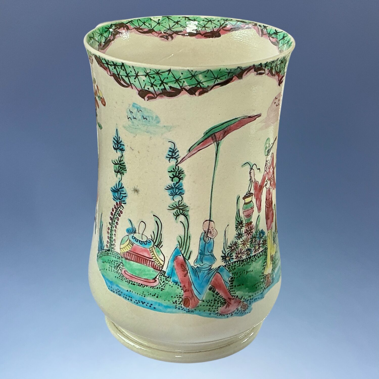 C18th Staffordshire Saltglaze Stoneware Tankard - Image 10