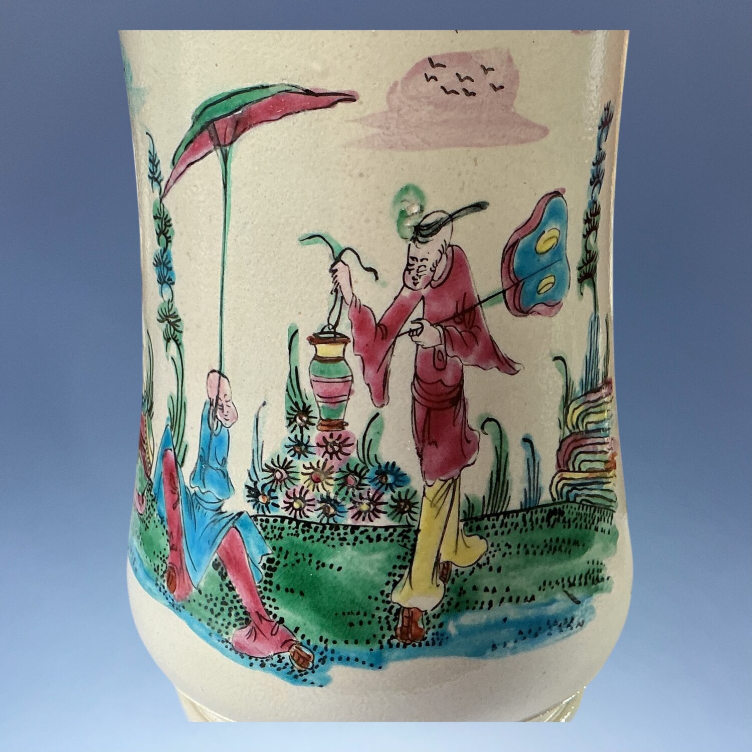 C18th Staffordshire Saltglaze Stoneware Tankard - Image 9