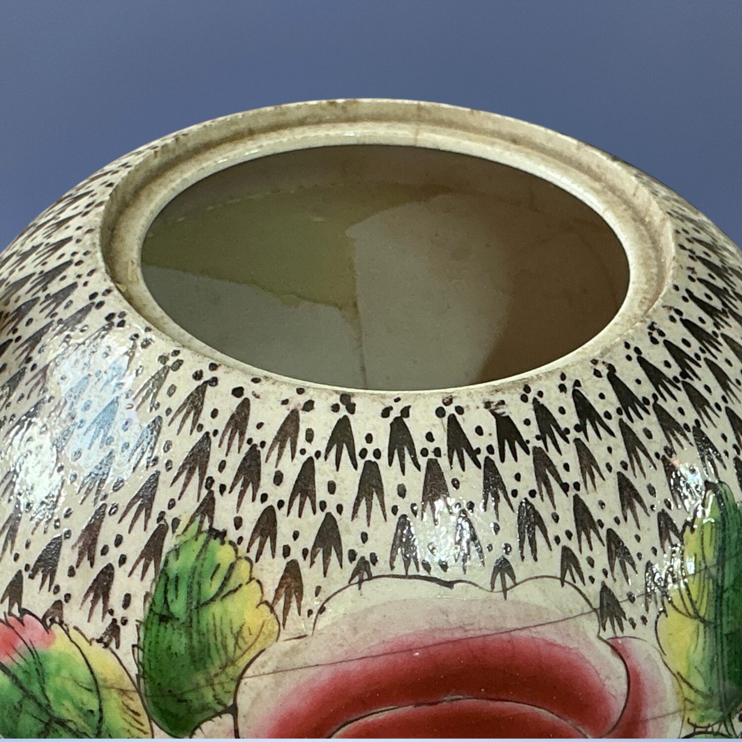 C18th English Saltglaze Teapot - Ermine Ground (r) - Image 9