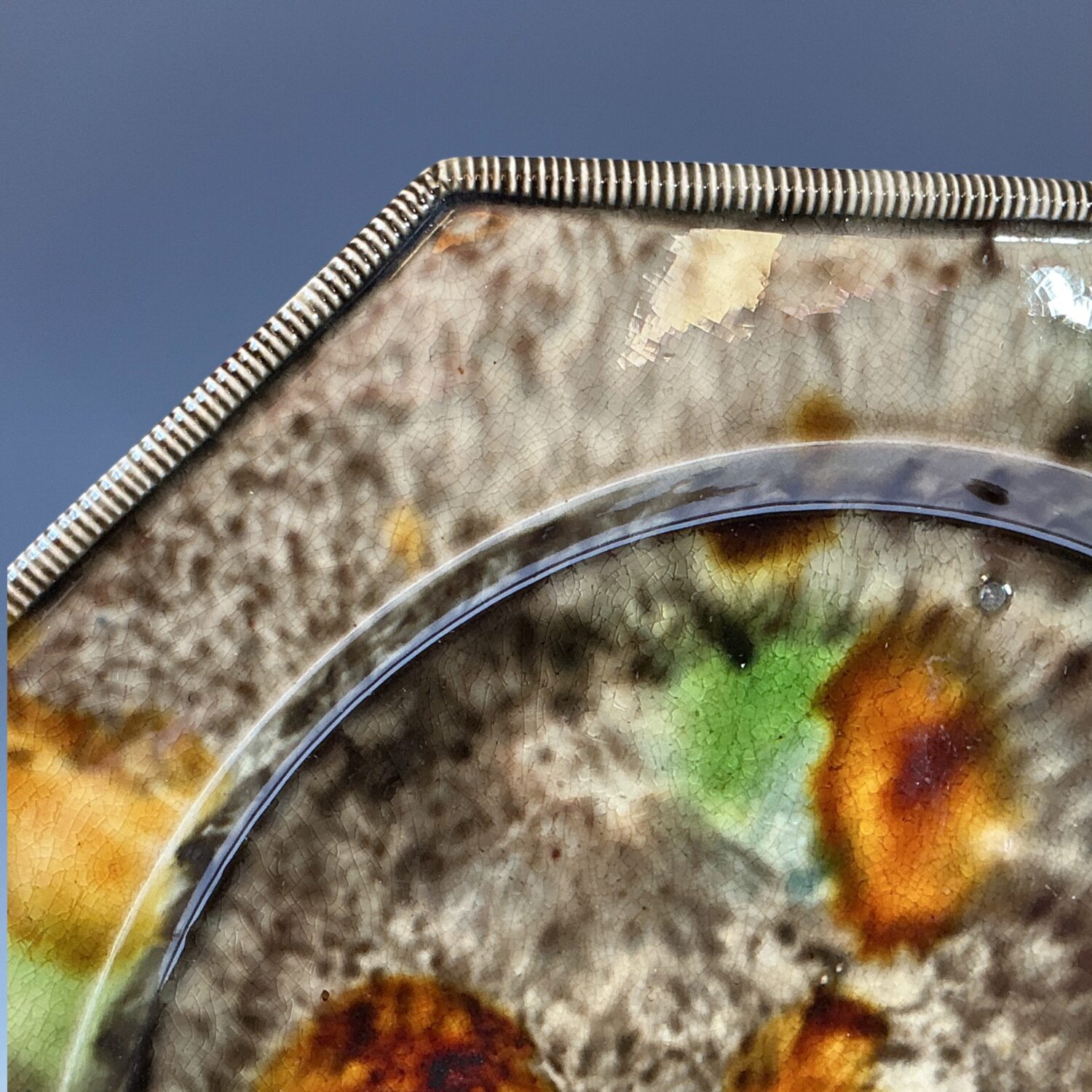 Whieldon Plate Octagonal ‘Thread Edge’ Plate c1760 - Image 2