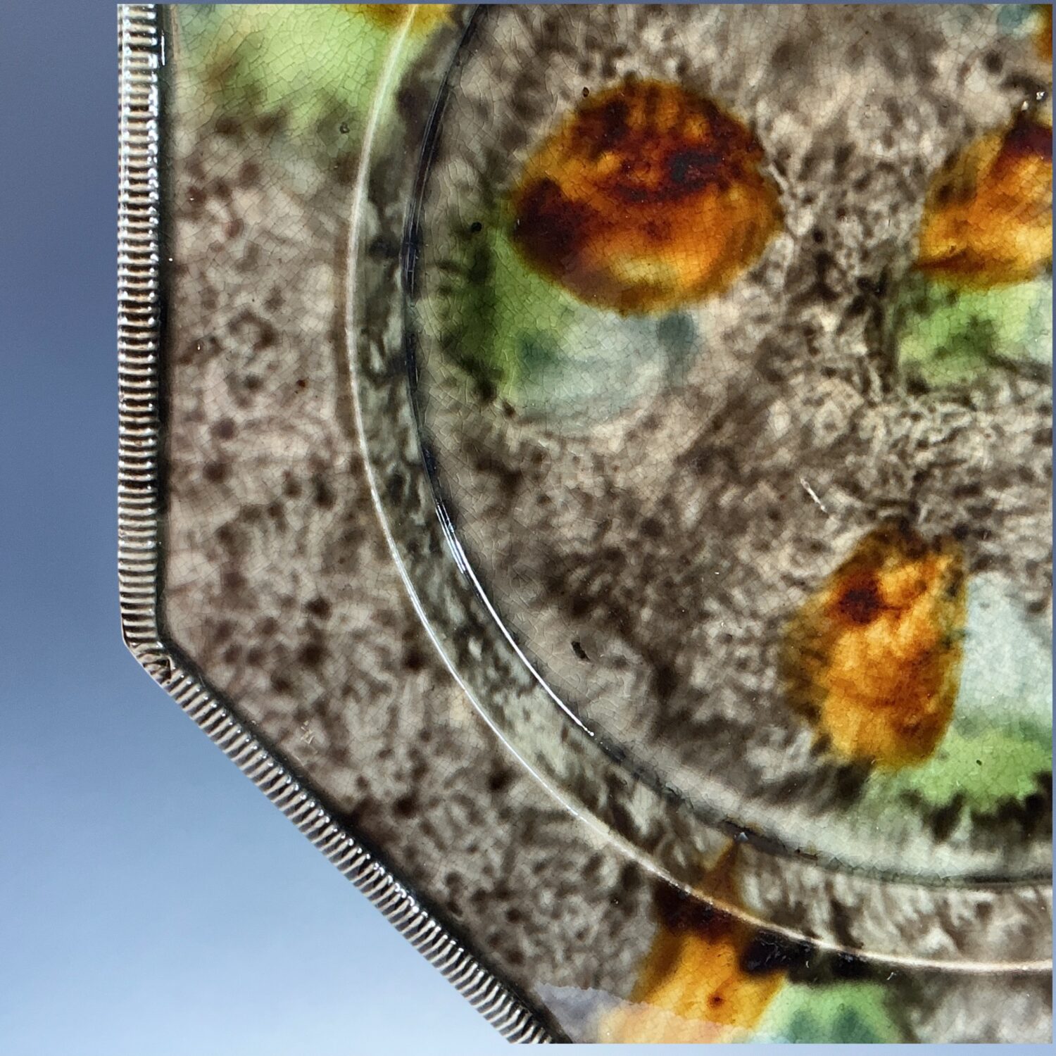 Whieldon Plate Octagonal ‘Thread Edge’ Plate c1760 - Image 4