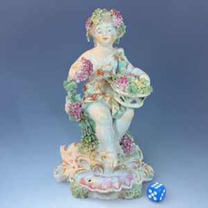 (Clearance) C18th Derby Porcelain Figure - AUTUMN