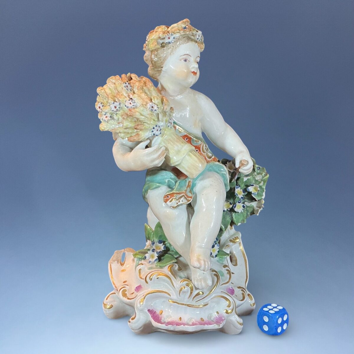 (Clearance) C18th Derby Porcelain Figure – SUMMER ( RESERVED)