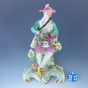 Chelsea Gold Anchor Period Figure of a Vintner.