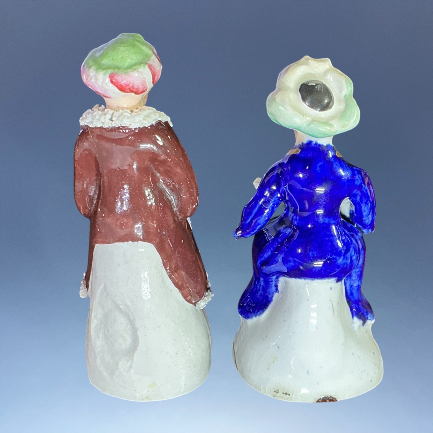 Two C19th Staffordshire Small Figures of Turkish Musicians. - Image 2