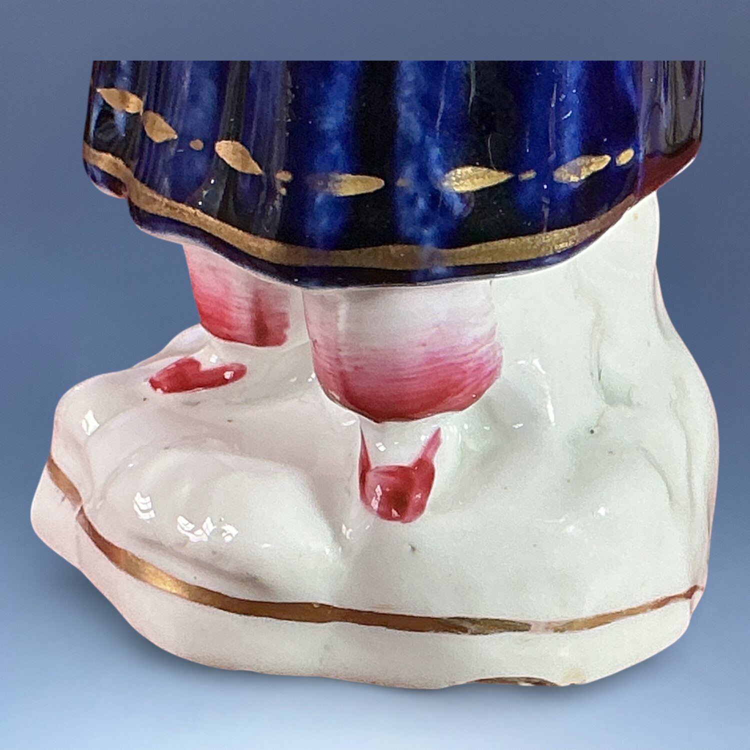 Good Quality Staffordshire Porcelain Figure of a Girl. - Image 8