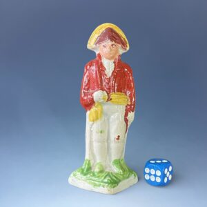 C19th Staffordshire Pottery Miniature Figure of Wellington.
