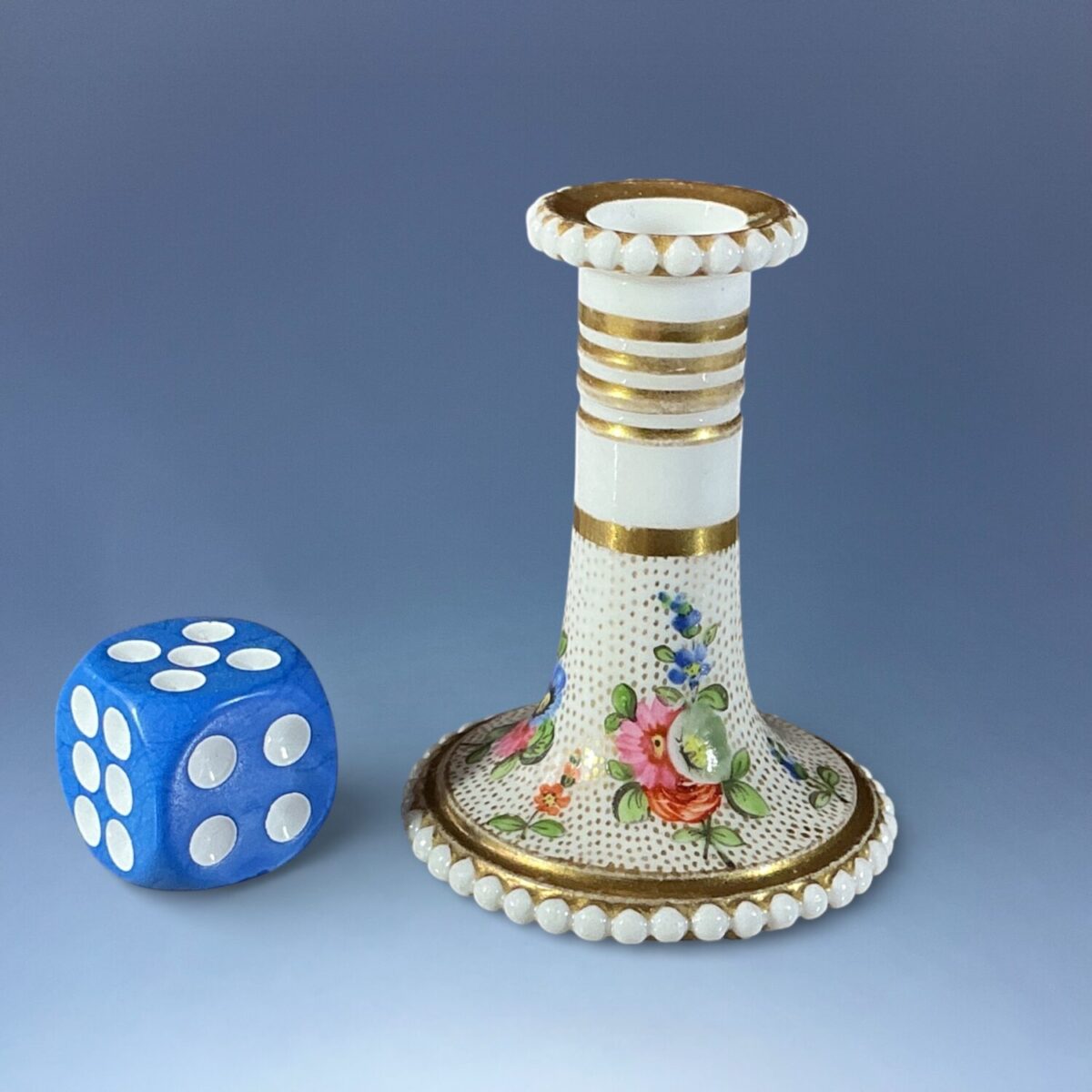 (Clearance) Early Spode Miniature Candlestick.