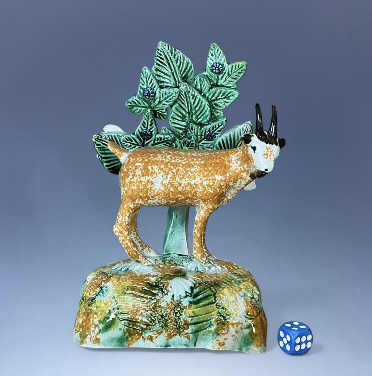 Early Staffordshire – Pratt Ware Model of a Goat