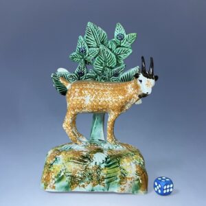 Early Staffordshire - Pratt Ware Model of a Goat