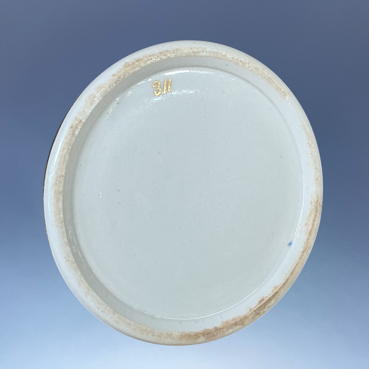 Early Spode Porcelain Cache Pot and Stand. - Image 4