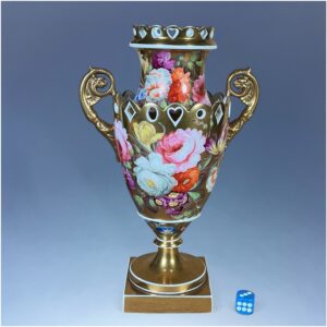 Fine English Porcelain Gilt Ground Vase