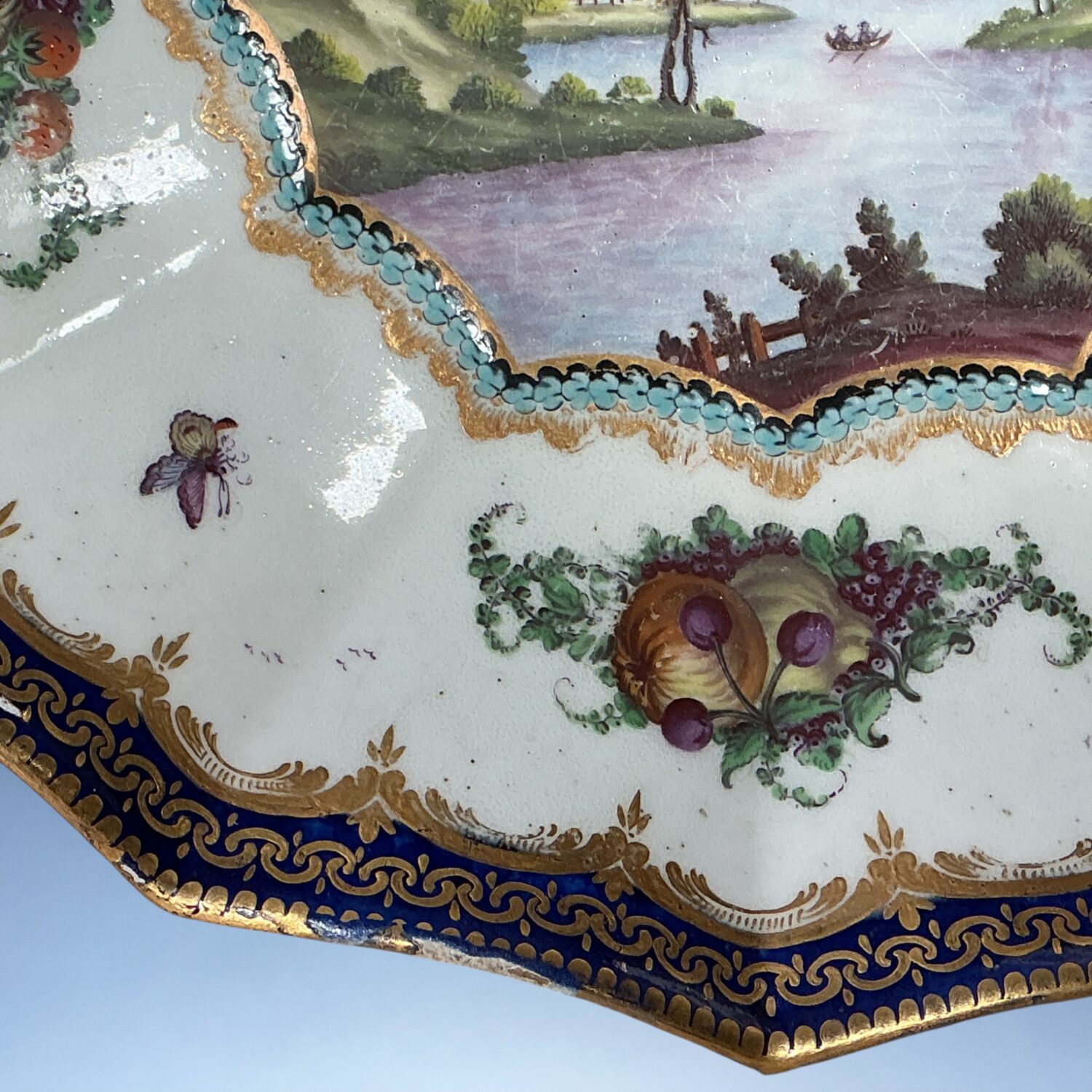 (Clearance) Dr Wall Worcester ‘Lord Henry Thynne’ Type Dessert Dish - Image 8