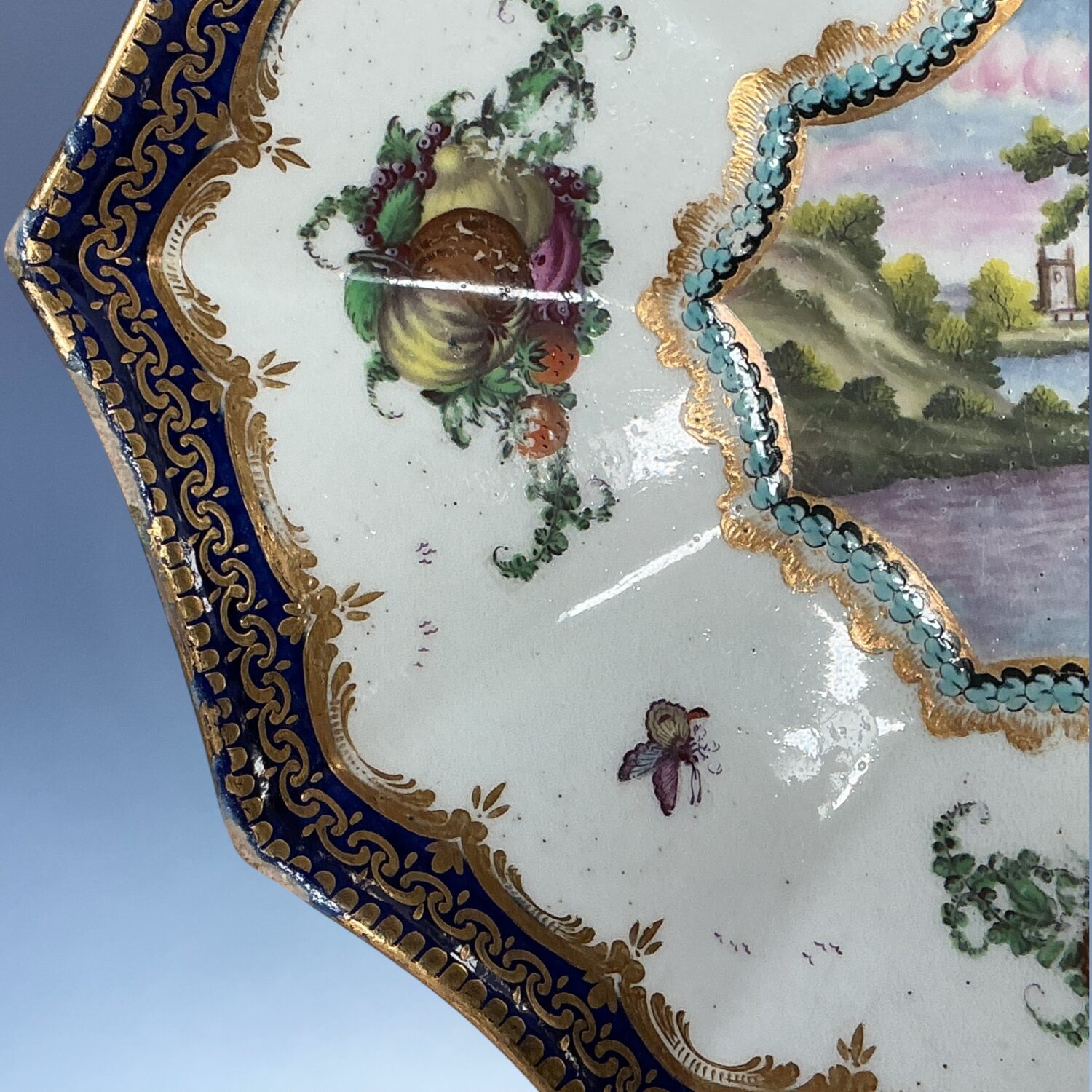 (Clearance) Dr Wall Worcester ‘Lord Henry Thynne’ Type Dessert Dish - Image 9