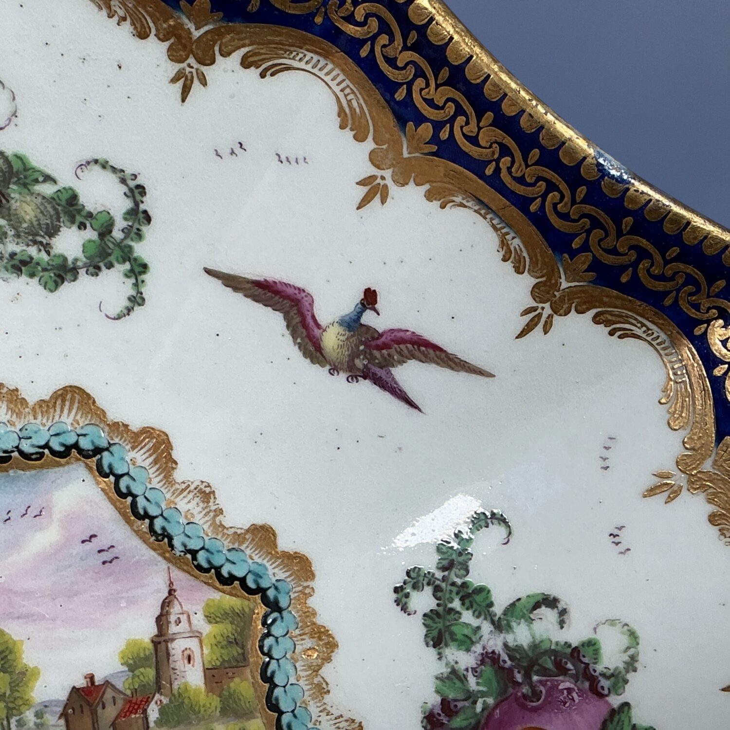 (Clearance) Dr Wall Worcester ‘Lord Henry Thynne’ Type Dessert Dish - Image 5