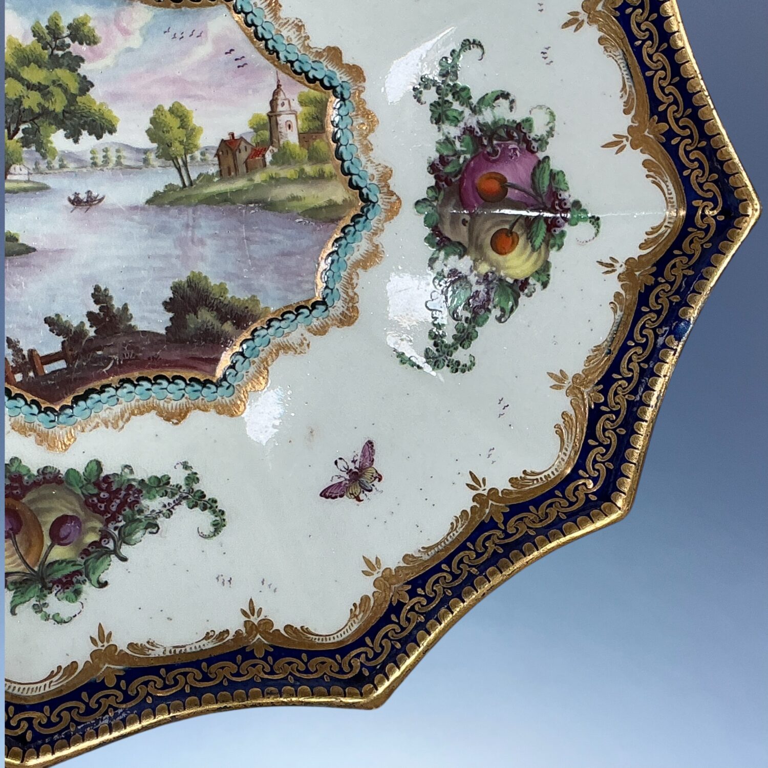 (Clearance) Dr Wall Worcester ‘Lord Henry Thynne’ Type Dessert Dish - Image 6