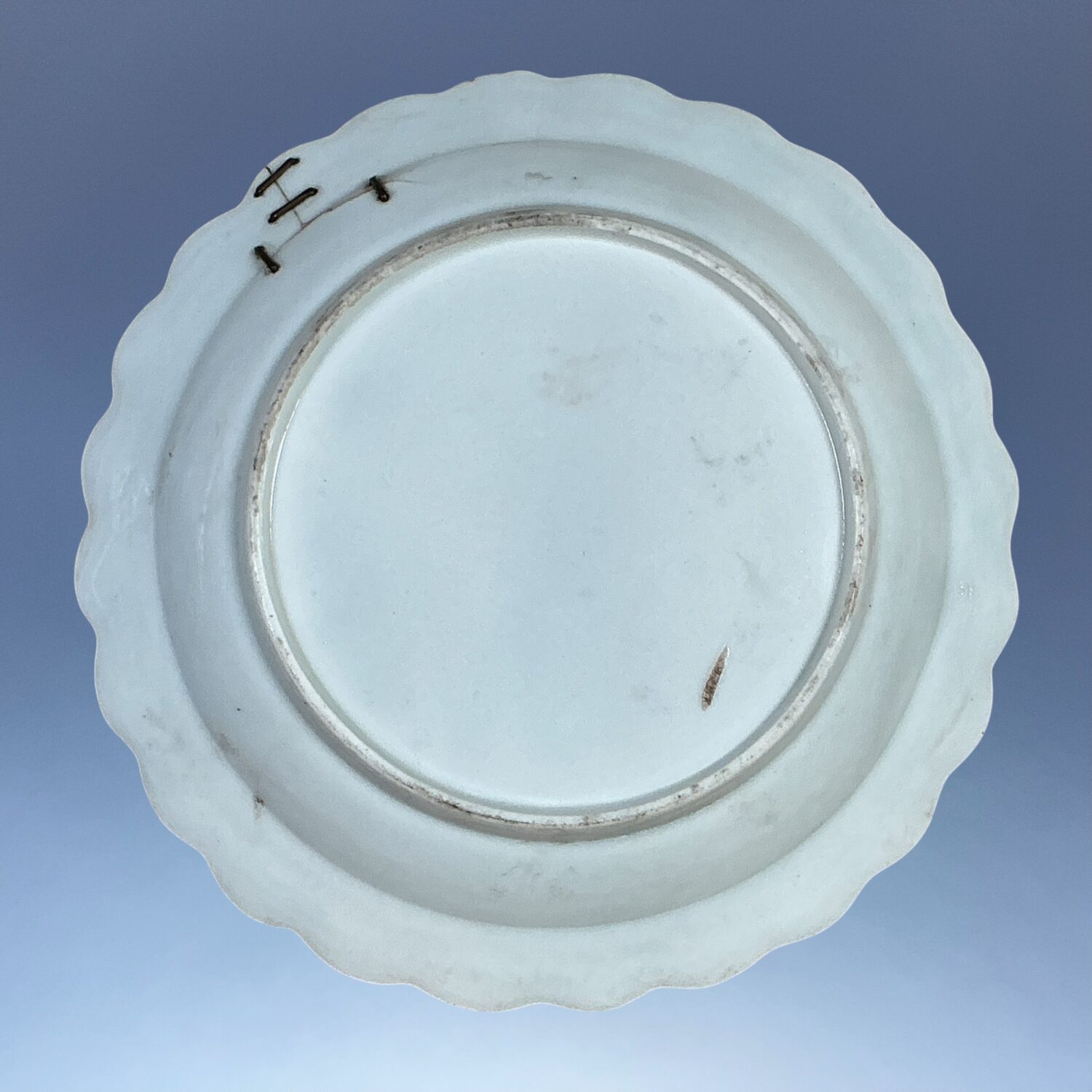(Clearance) C18th Worcester Porcelain ‘Blind Earl Dish’ c1770 - Image 8
