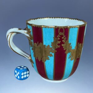 C18th Worcester Porcelain Fluted Coffee Cup (2)