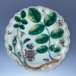 (Clearance) C18th Worcester Porcelain ‘Blind Earl Dish’ c1770